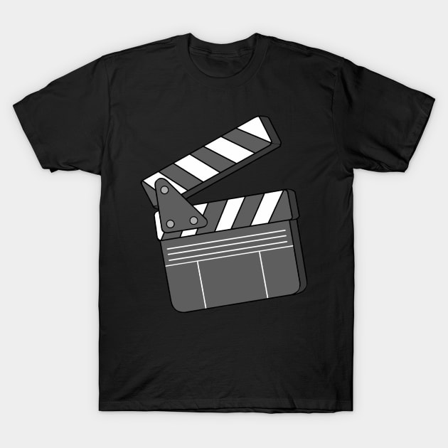 Film Clapper Movie Lover Movies Films Actor T-Shirt by fromherotozero